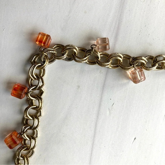 Banana Republic Gold Chain Charm Belt OSFM - Picture 2 of 5